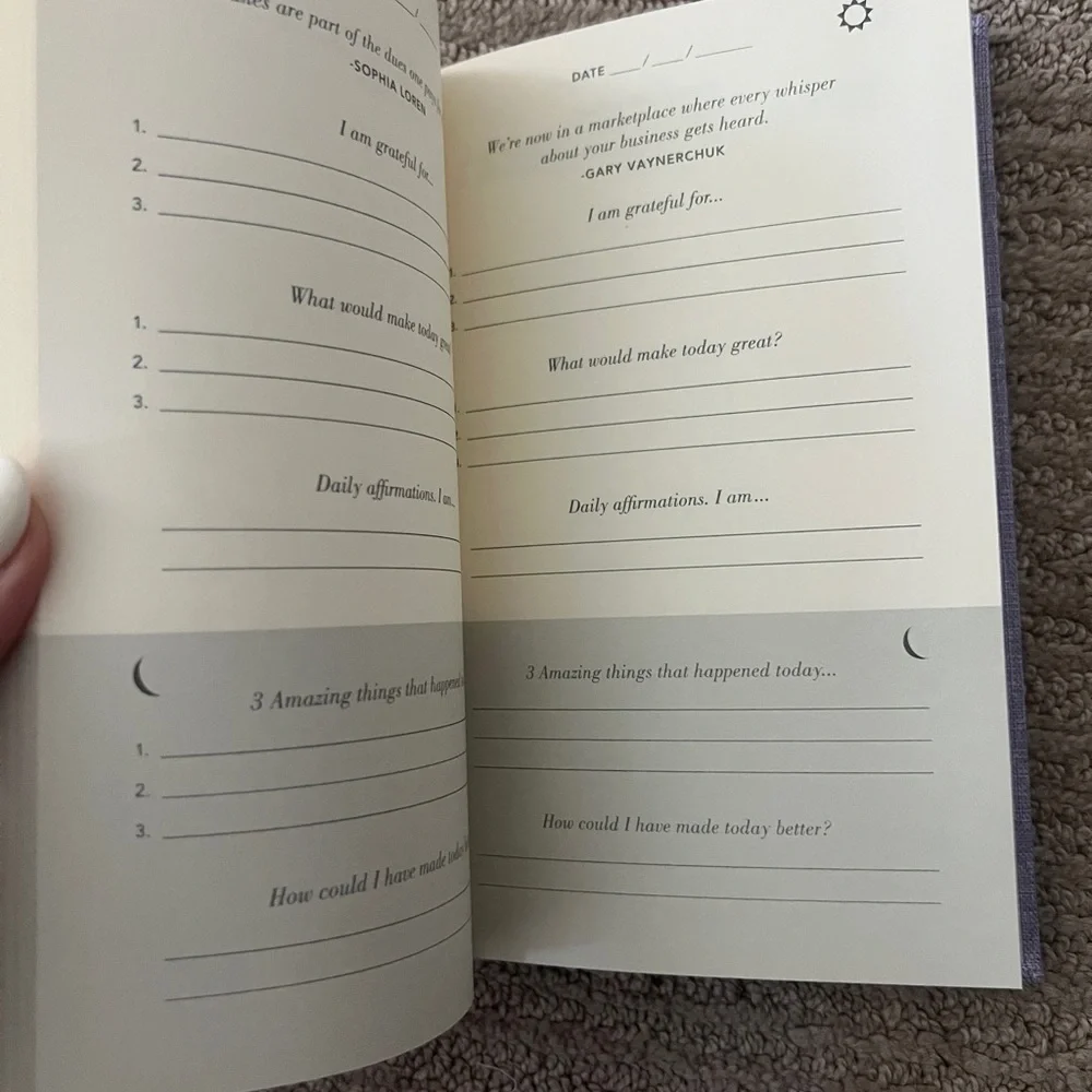 Lavender Gratitude Journal - brand new